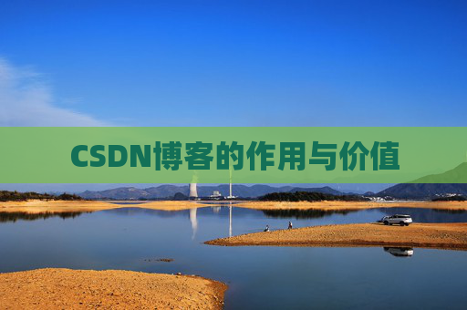 CSDN博客的作用与价值